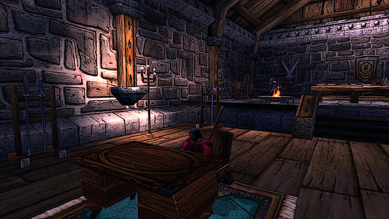 medieval tavern interior