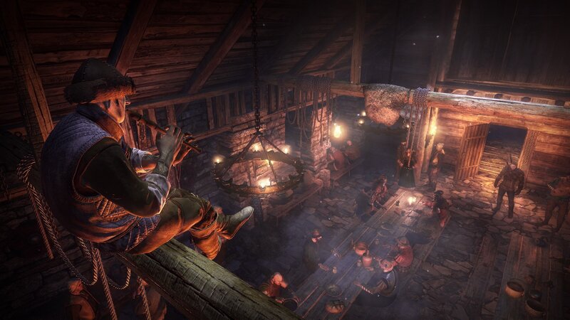Medieval tavern scene