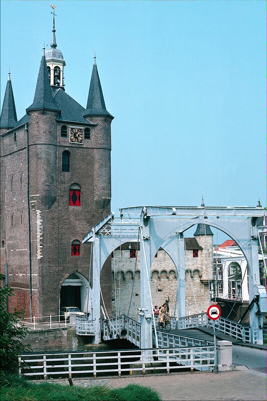 Medieval tower and drawbridge