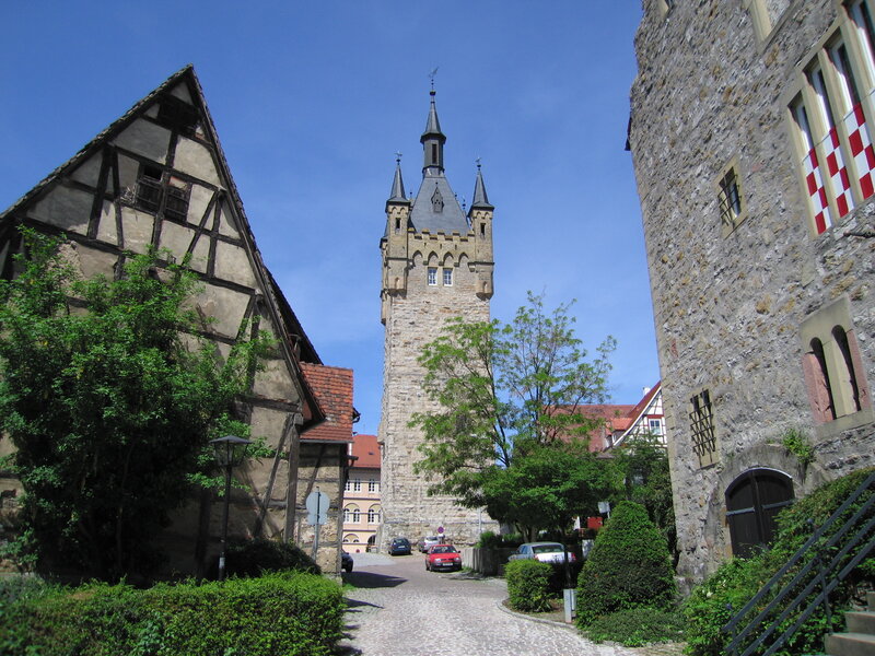 Medieval tower in German town