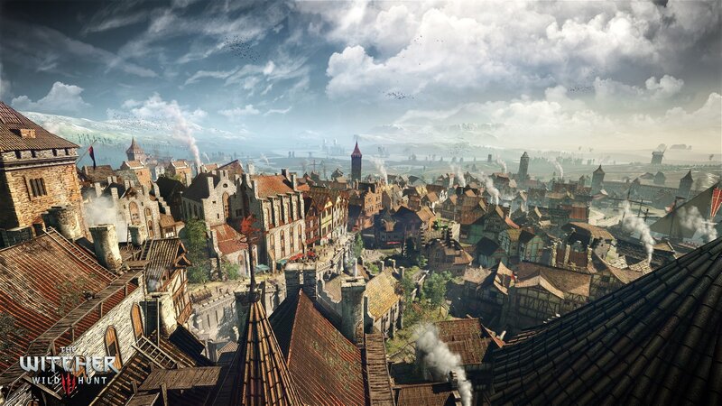 Medieval Town from Above — Brown