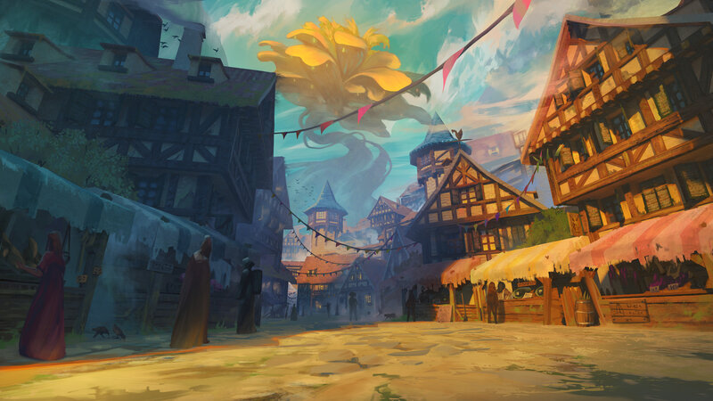 Medieval Town Market — Yellow