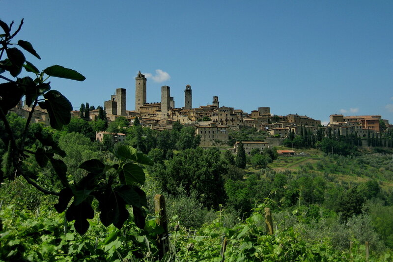 Medieval Town on Hill — Green, Serene