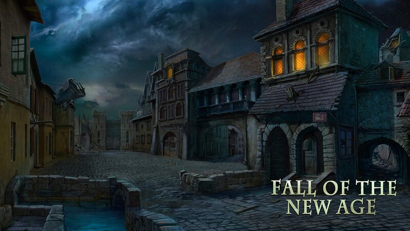 Medieval Town Square — Blue