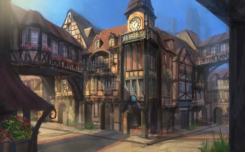 Medieval Town Square