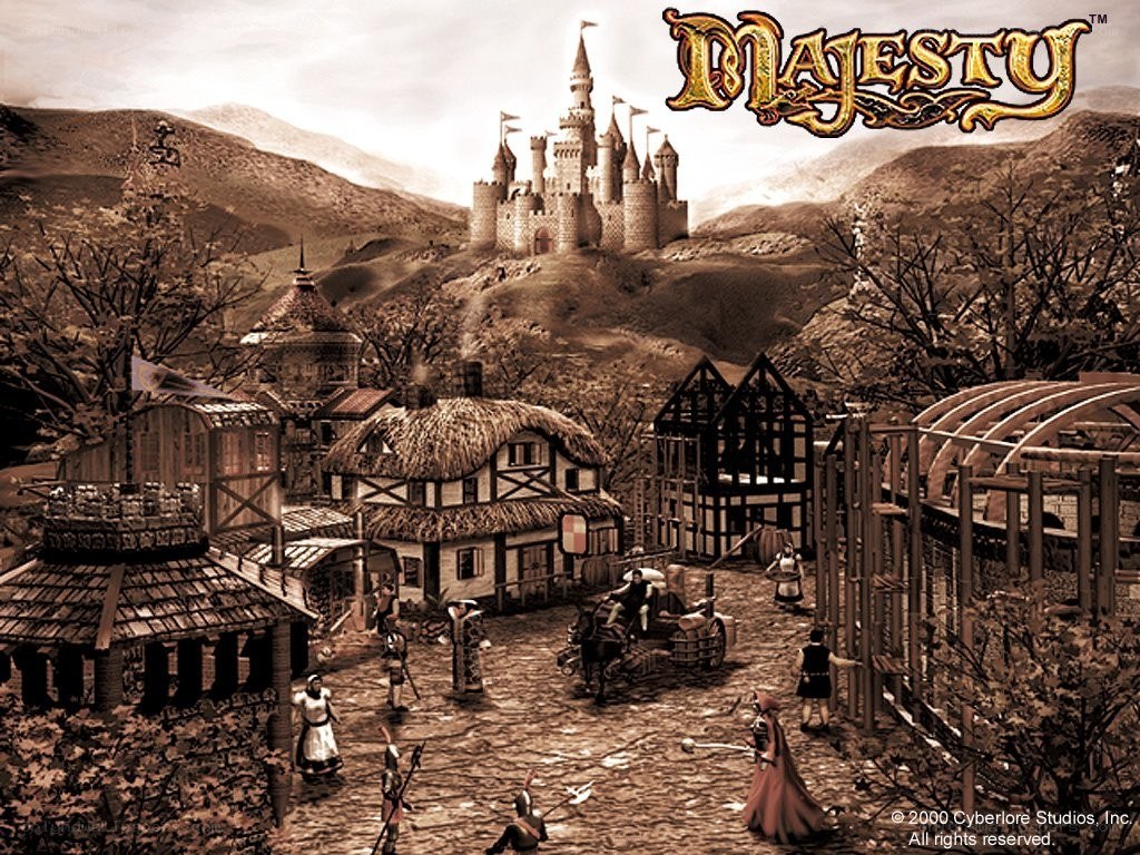 Medieval town with castle