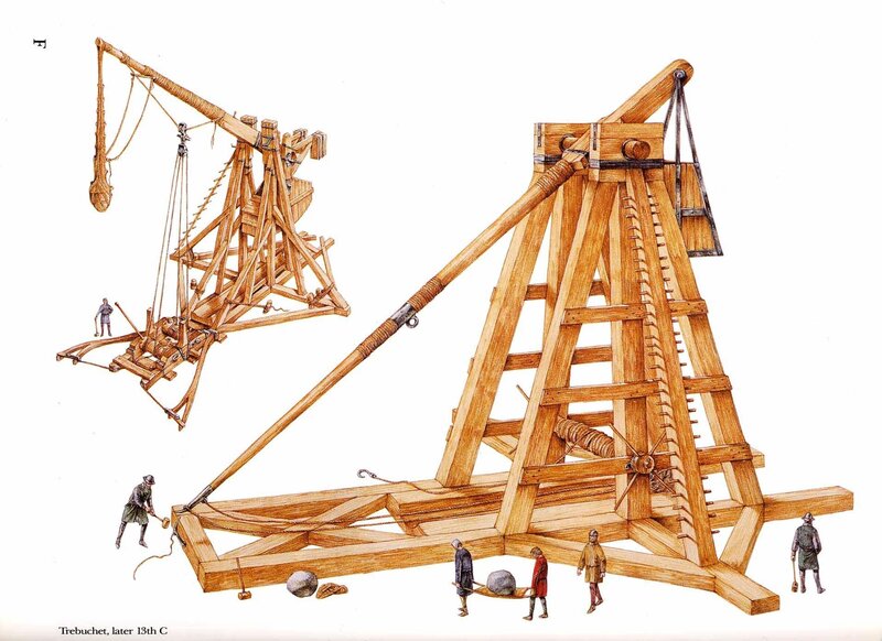Medieval Trebuchet Illustration