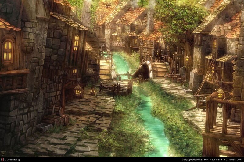 Medieval Village Alley