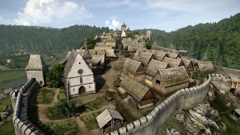 Medieval Village with Church