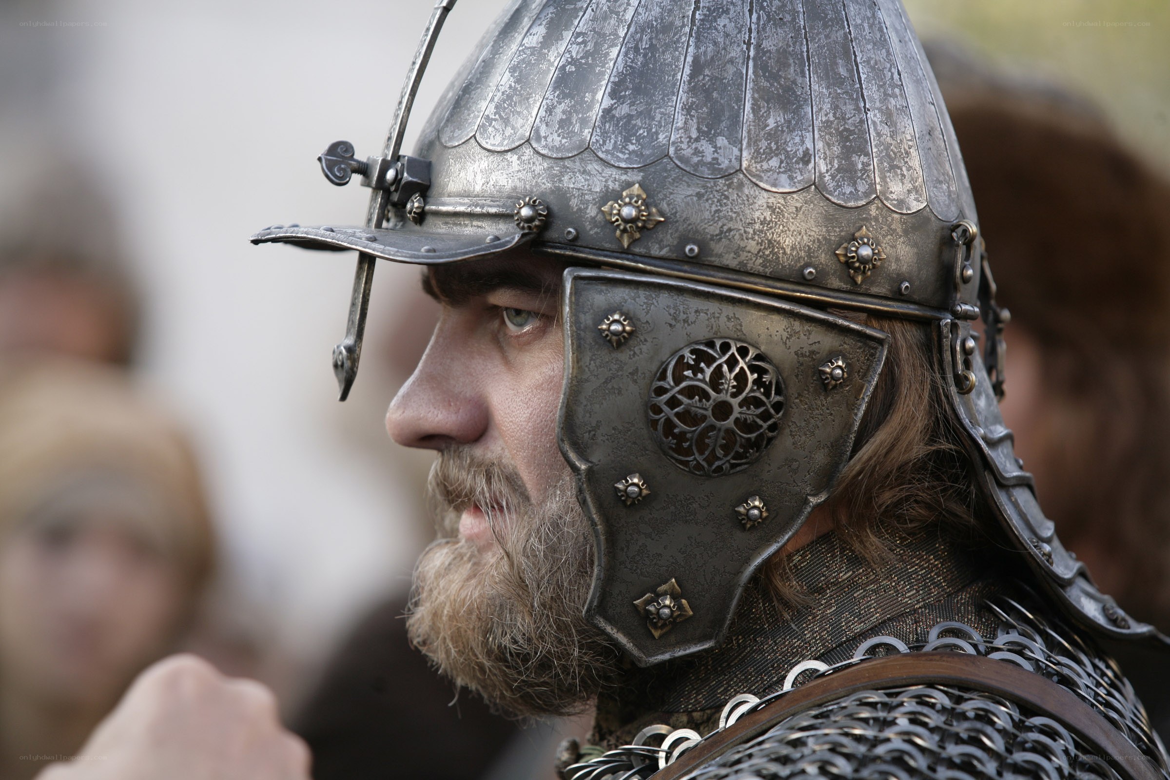 medieval warrior in armor