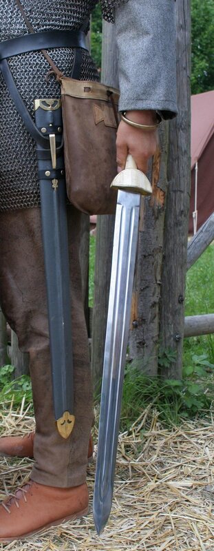Medieval warrior with sword