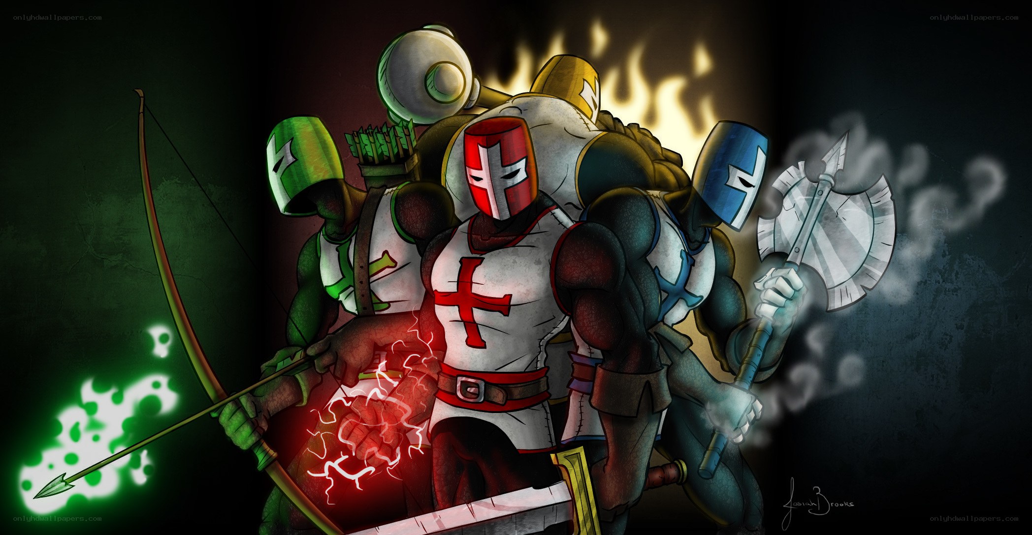 medieval warriors in battle