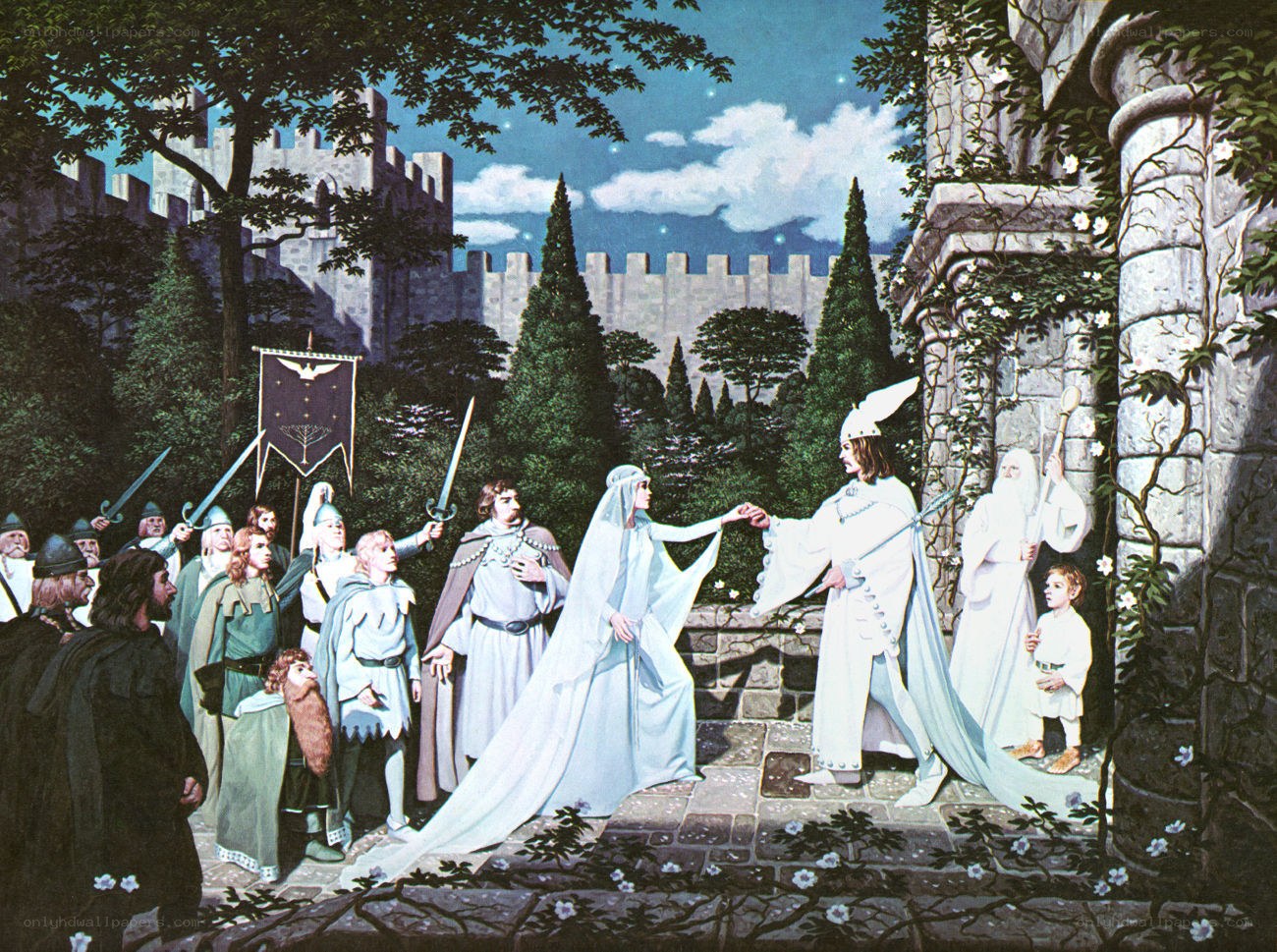 Medieval wedding ceremony