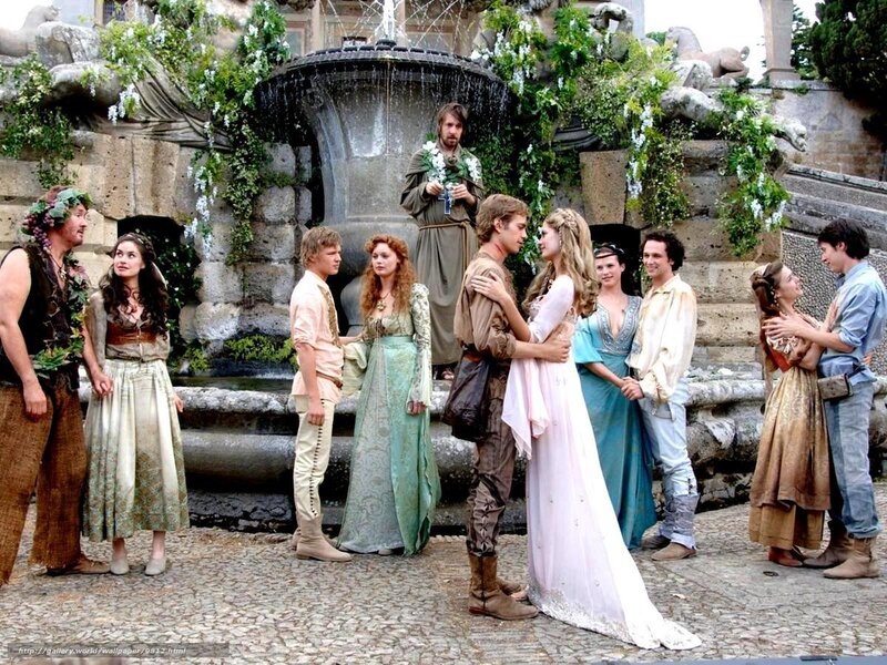 Medieval wedding scene
