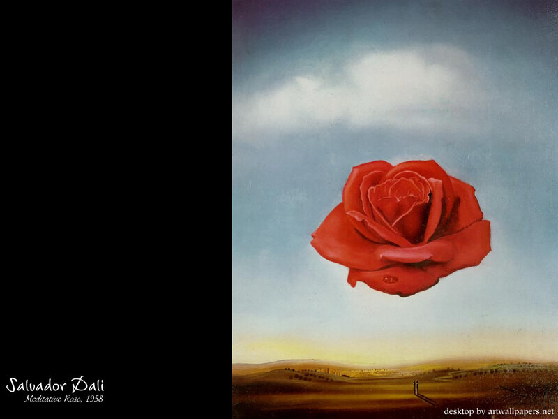 Meditative Rose by Dali