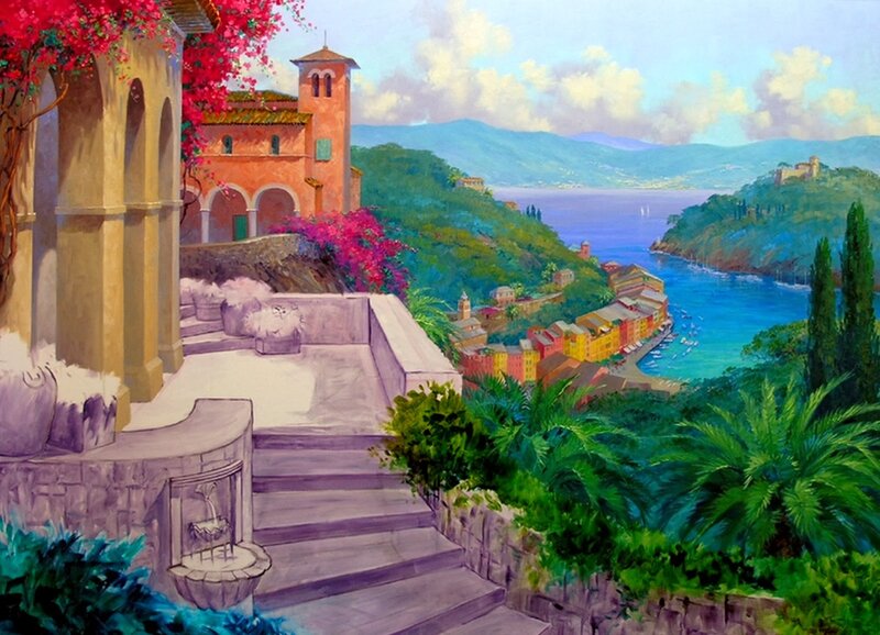 Mediterranean Coastal Town