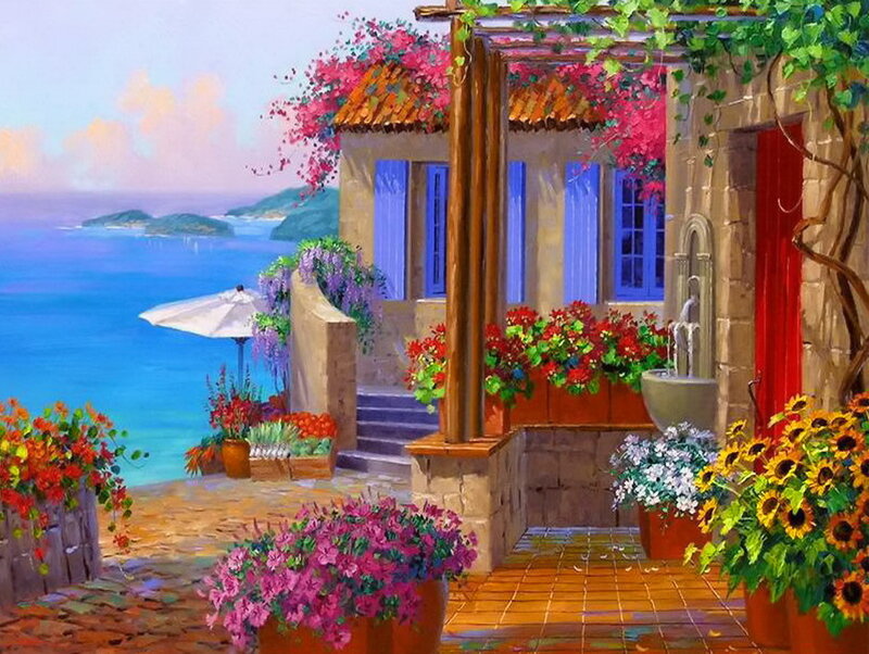Mediterranean House by Sea