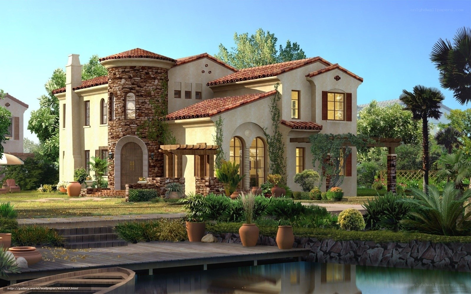Mediterranean-style villa with pool