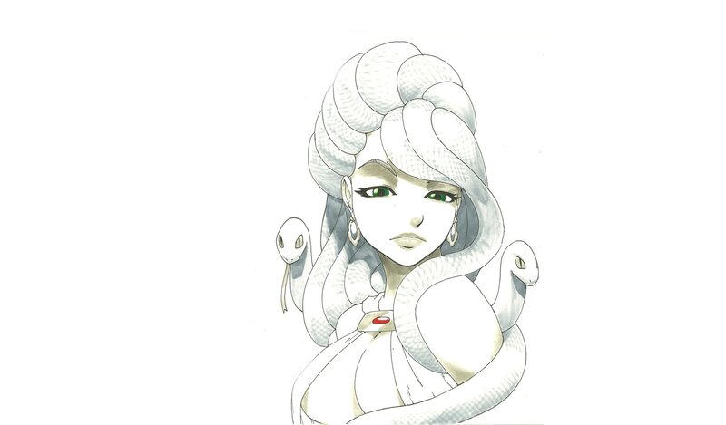 Medusa character illustration