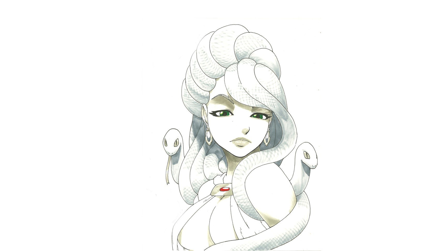 Medusa character illustration