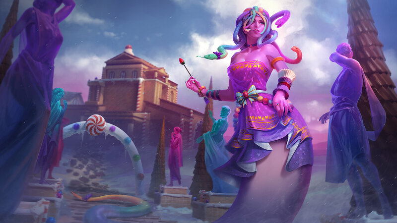 Medusa Character in Candy World