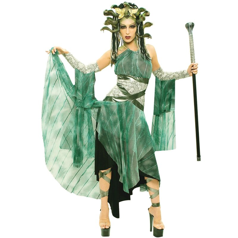 Medusa costume with snakes