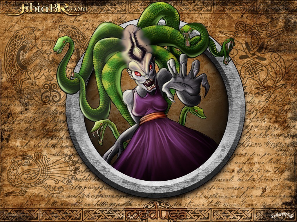 Medusa monster illustration