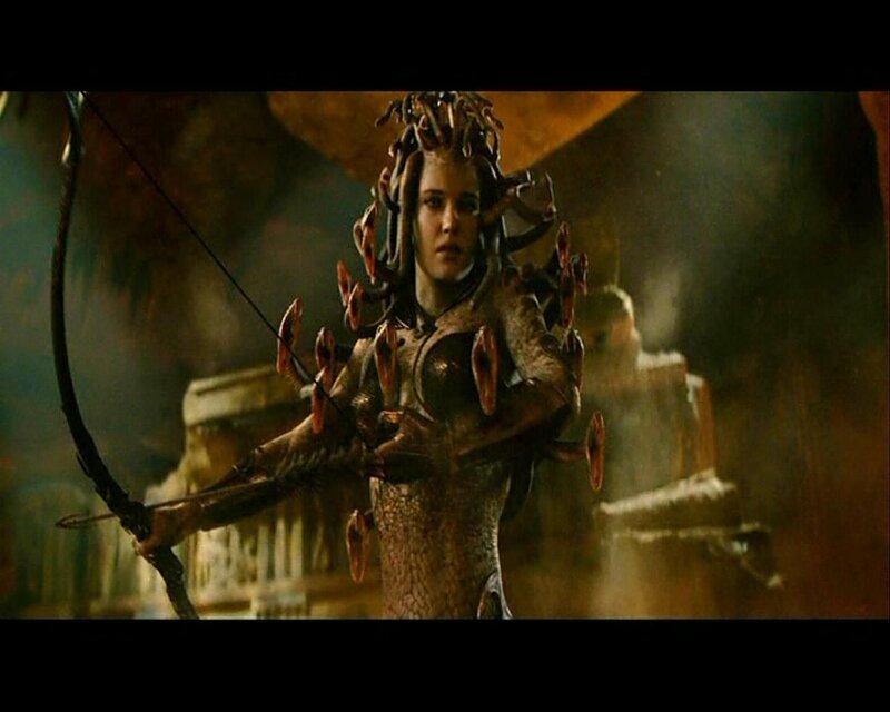 Medusa with bow and arrow