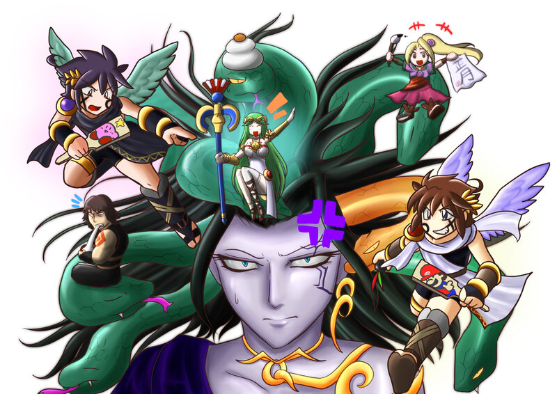 Medusa with Characters