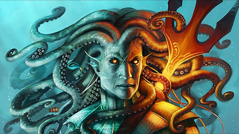 Medusa with octopus tentacles