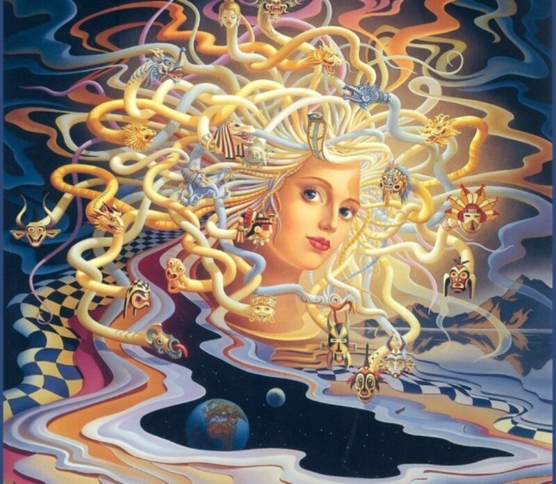 Medusa with Snake Heads