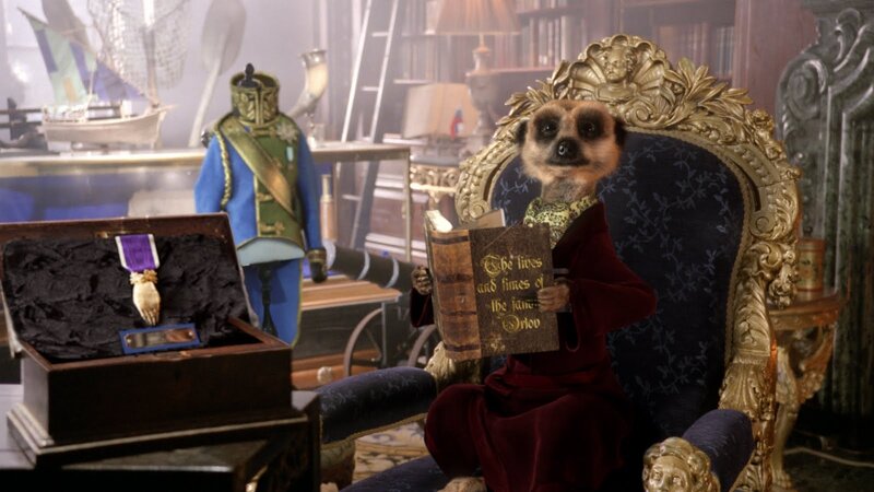 Meerkat in Red Robe — Gold