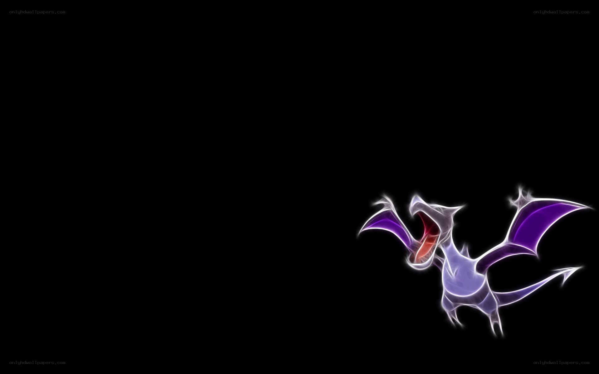 Mega Aerodactyl glowing artwork