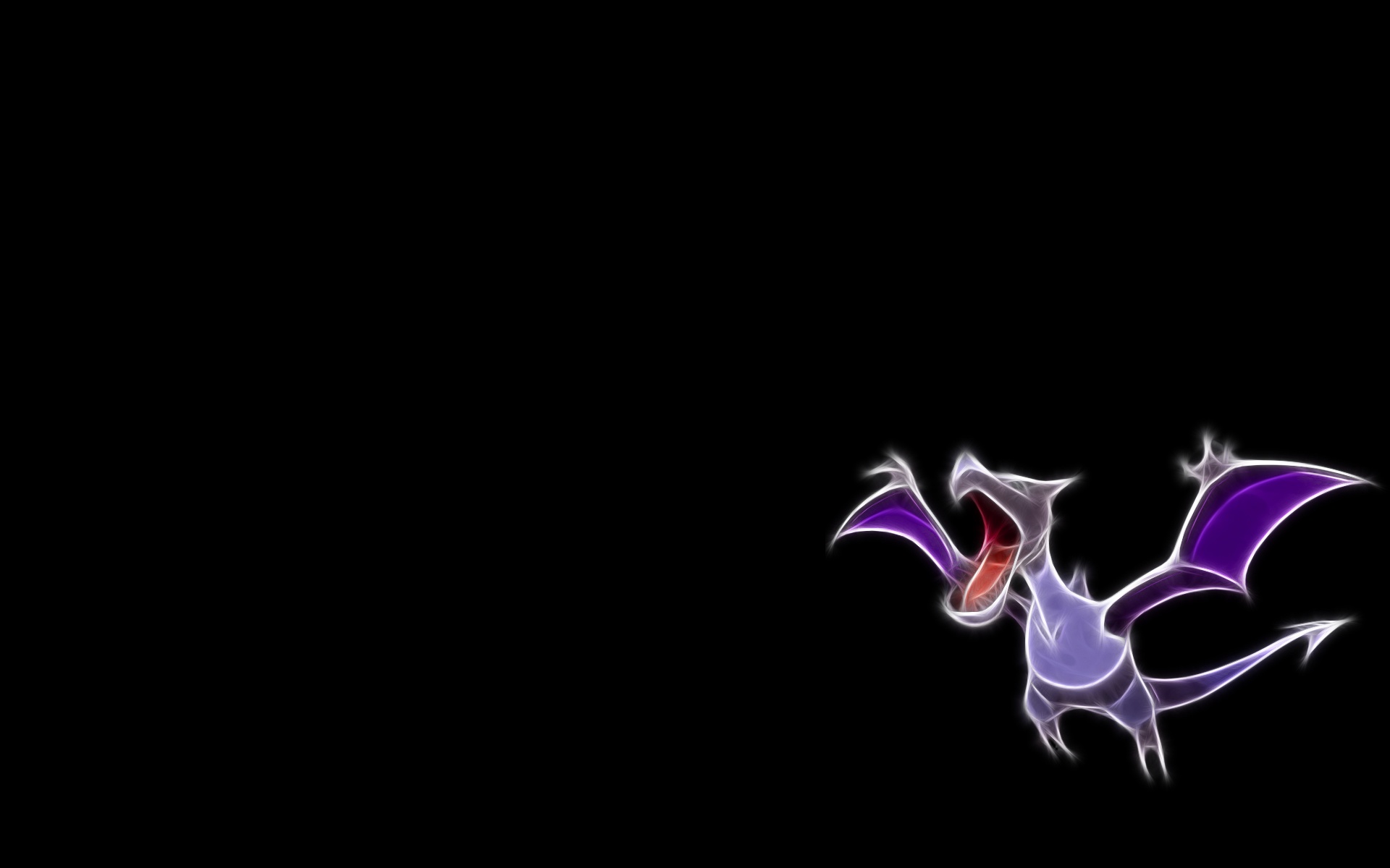 Mega Aerodactyl glowing artwork