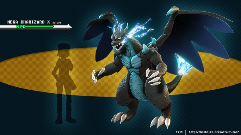 Mega Charizard X — Blue