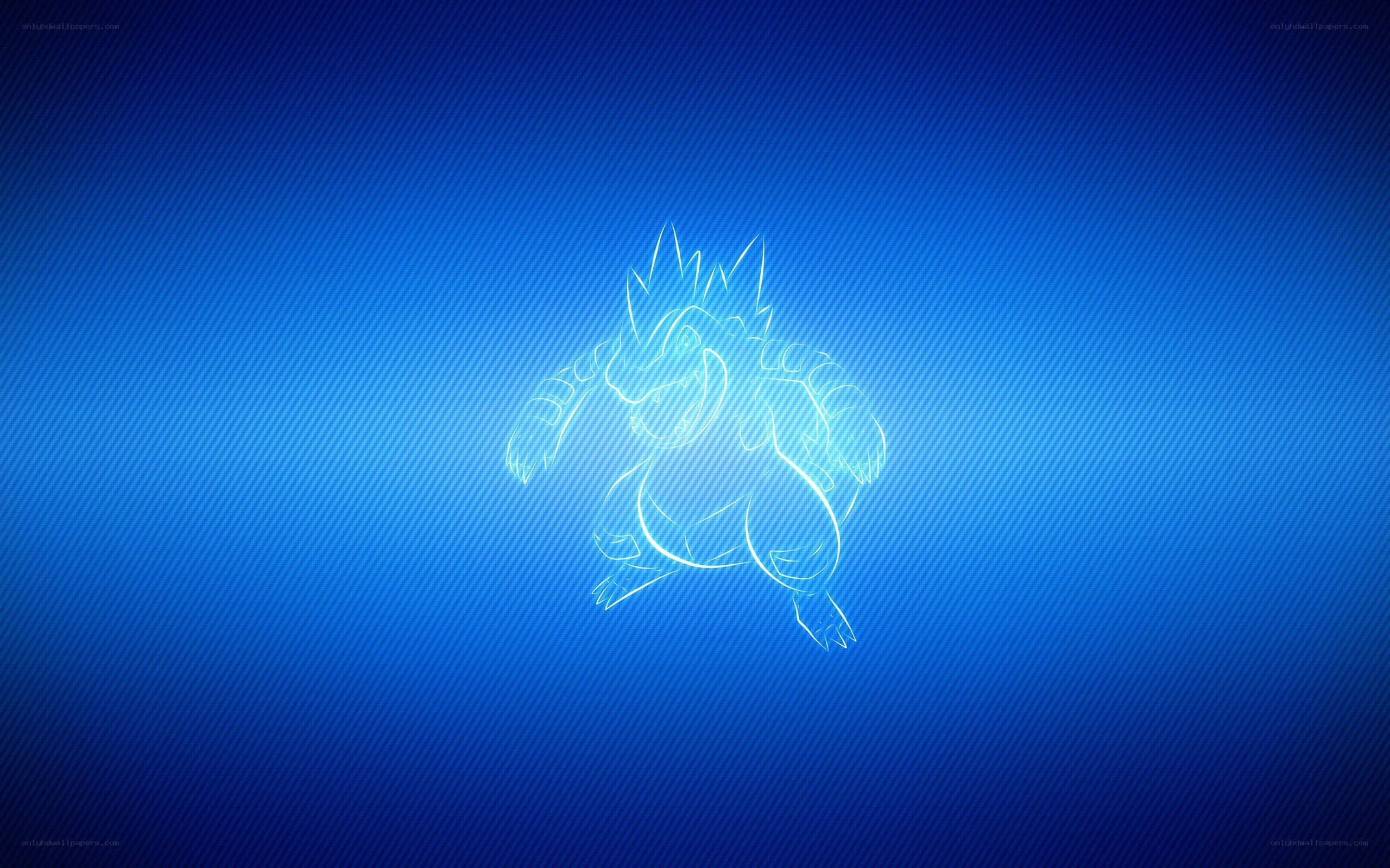 Mega Evolution outline on blue