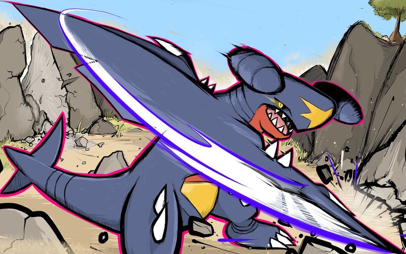 Mega Garchomp in Action