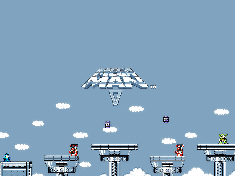 Mega Man 5 title screen