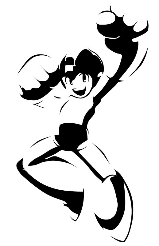 Mega Man action pose