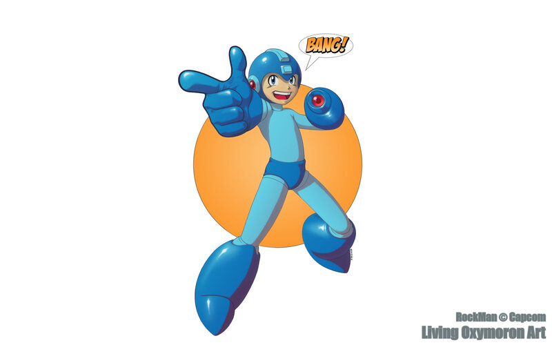 Mega Man action pose