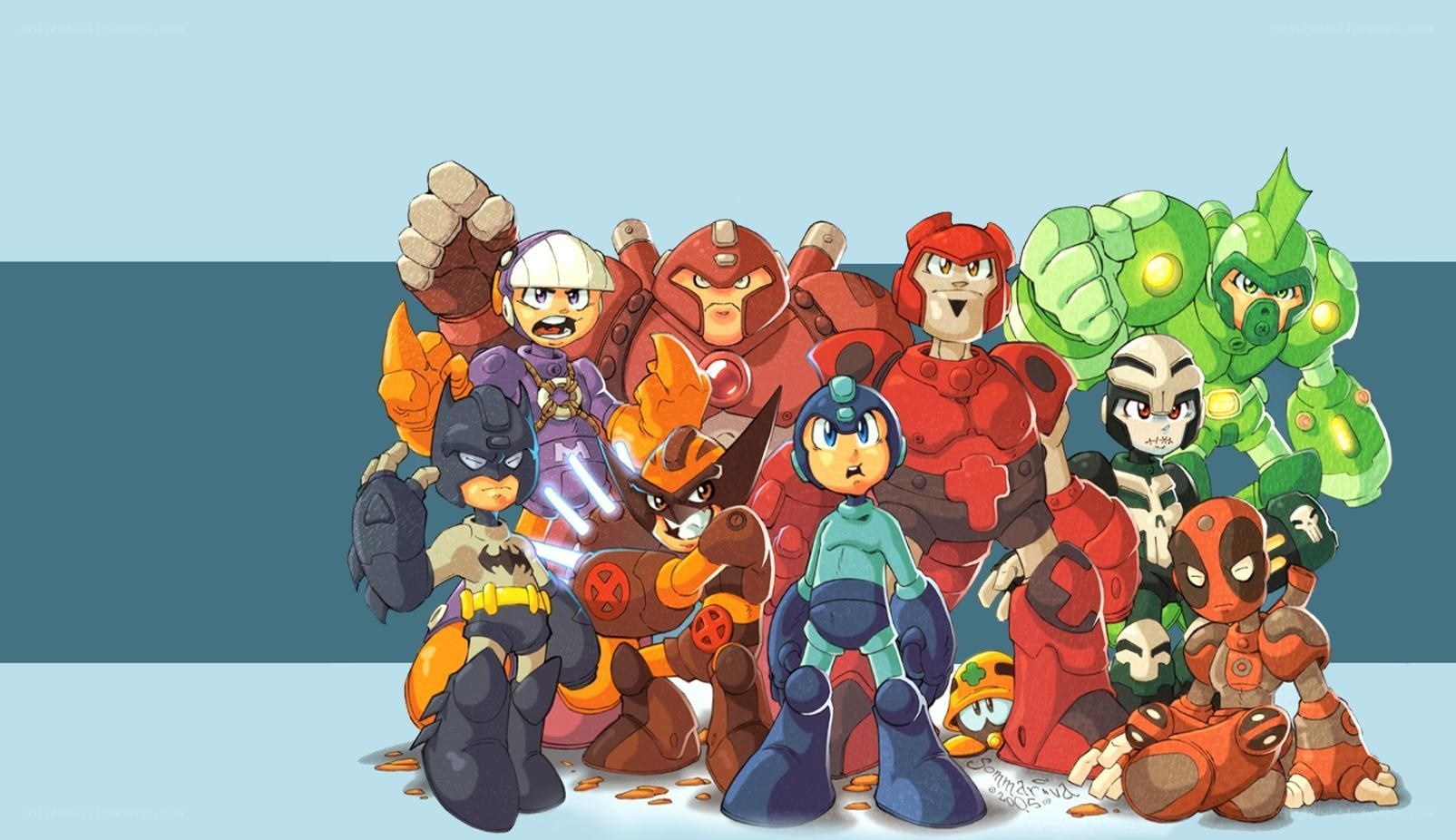 Mega Man and allies group