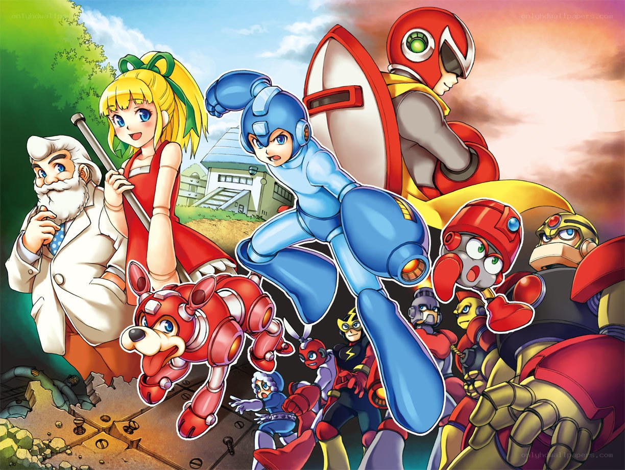 Mega Man and friends in action
