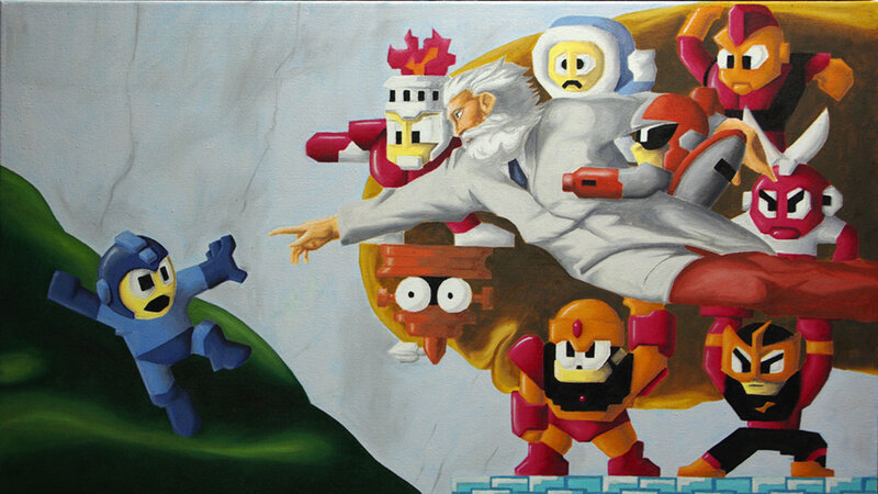 Mega Man and Robot Masters artwork