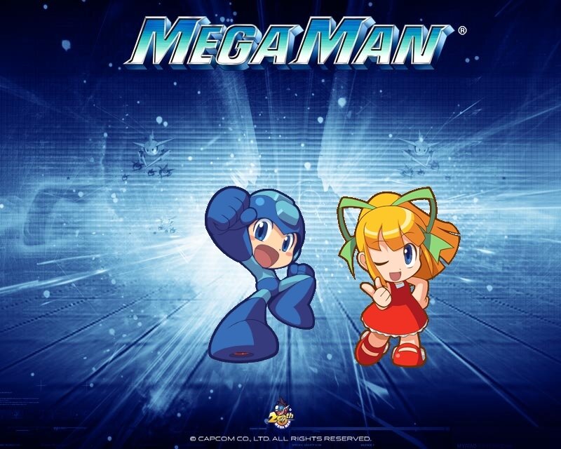 Mega Man and Roll artwork