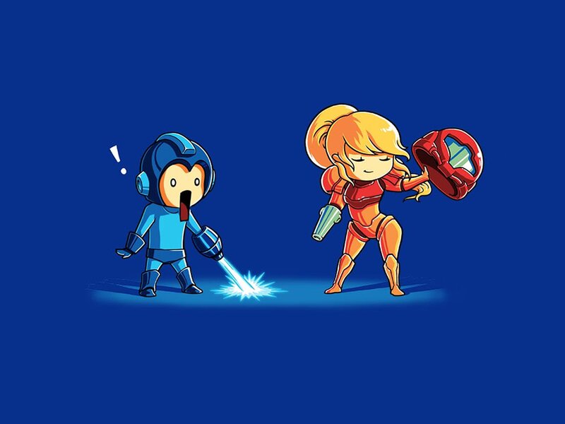 Mega Man and Samus