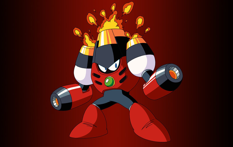 Mega Man bomber robot