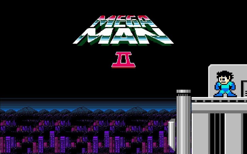 Mega Man Character — Black, Dramatic, Night