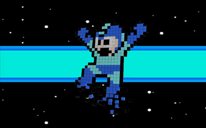 Mega Man Character — Black, Dynamic