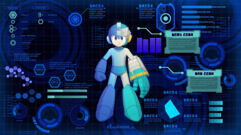 Mega Man Character — Blue, Technological