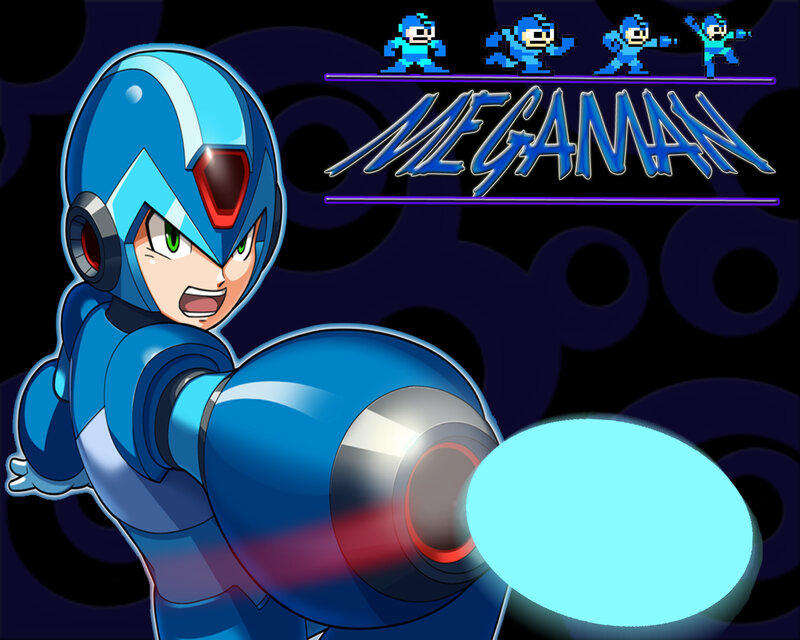 Mega Man Character — Blue